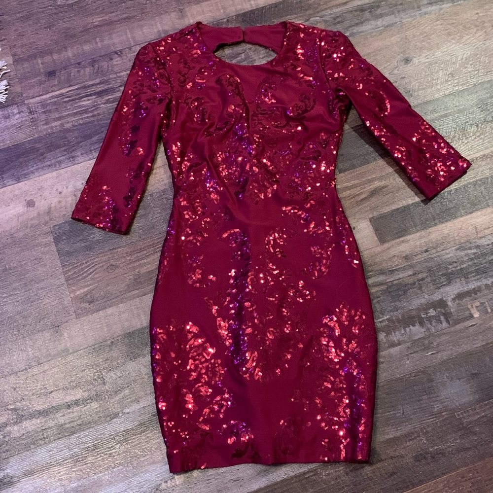 Sparkly mini dress bought from Dillard’s.